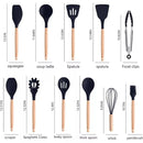 Kit 19 Peças Utensílios de Cozinha Completo com Tábua