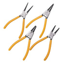 Kit com 4 Alicates para Trava Extrator Anel Interno e Externo