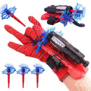 Kit 2 Luvas Homem Aranha Infantil Lançador de Teia Dardo Brinquedo Spider Man Menino e Menina