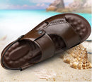 Sandália Masculina de Couro Verão Comfort